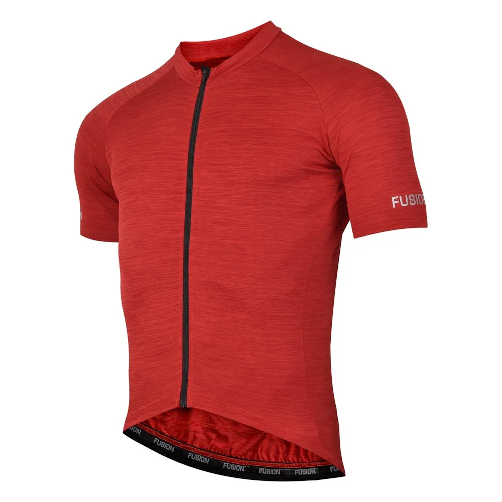 Fusion C3 Jersey kort mouw Rood